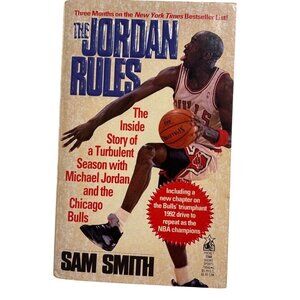 The Jordan Rules By Sam Smith 1992 Paperback Book About Michael Jordan & Chicago